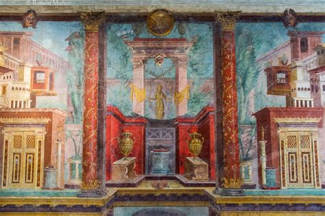 DSC0727 Pintura mural romana de un dormitorio en la Villa ...