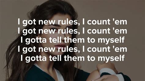 Dua Lipa   New Rules lyrics   YouTube
