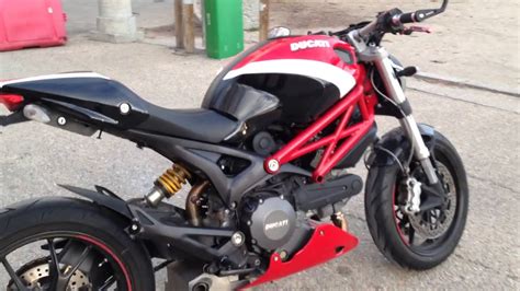 Ducati Monster 796 with Quat D exhaust.   YouTube