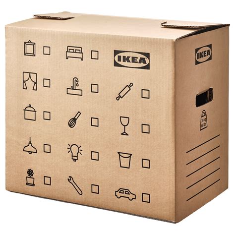 DUNDERGUBBE moving box, 50x31x40 cm, Brown | IKEA Greece