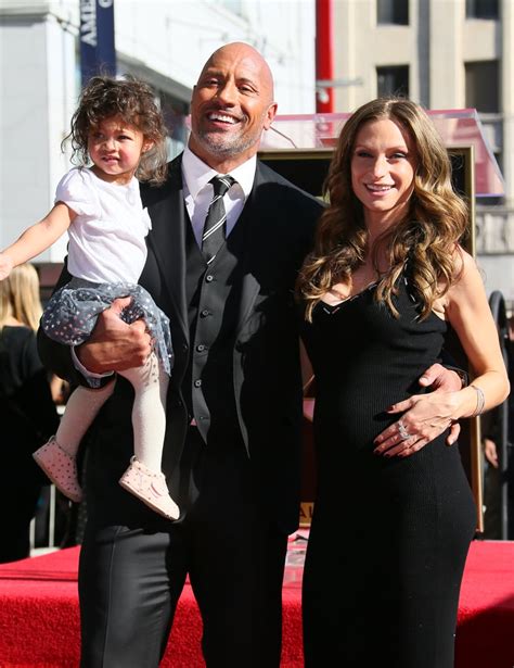 Dwayne Johnson and Family at Hollywood Walk of Fame ...