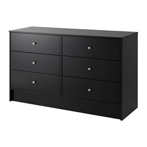 DYFJORD 6 drawer chest   black   IKEA