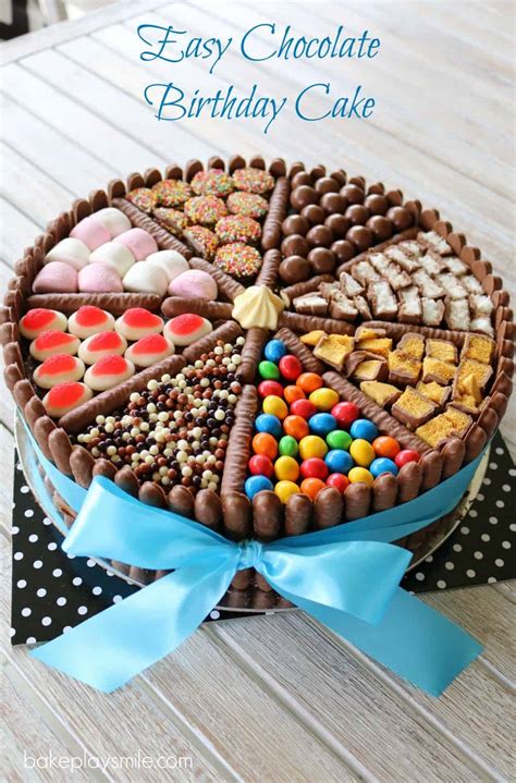 Easy Chocolate Birthday Cake  lollies, chocolates & more ...