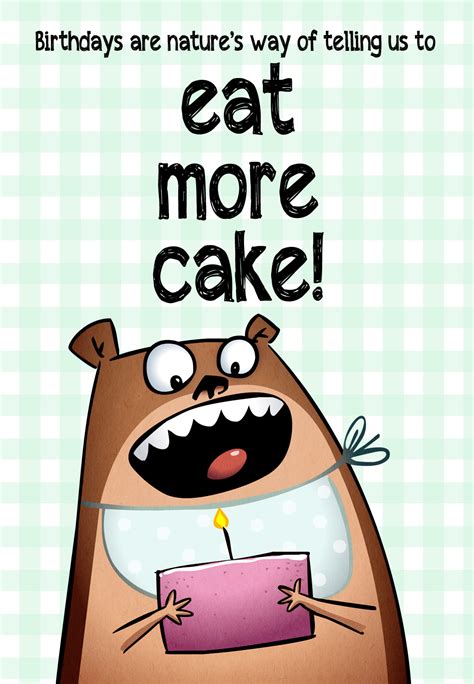 Eat More Cake   Free Birthday Card | Greetings Island