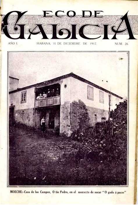 Eco de Galicia  A Habana, 1917 1936  [Reprodución]. Núm. 26 decembro ...