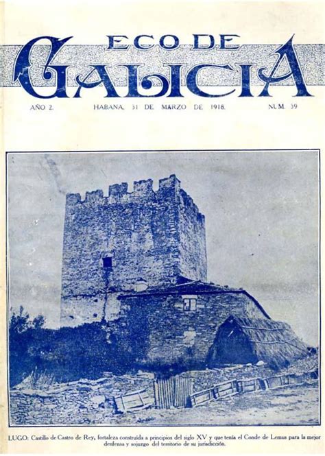 Eco de Galicia  A Habana, 1917 1936  [Reprodución]. Núm. 39 marzo 1918 ...