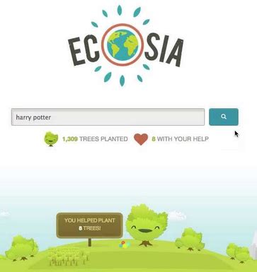 Ecosia, el buscador ecológico