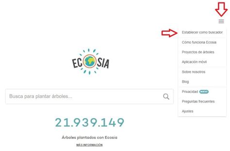 Ecosia, el buscador más ecologico | OVACEN