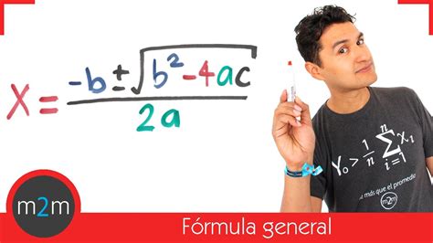 Ecuaciones cuadráticas por fórmula general   YouTube
