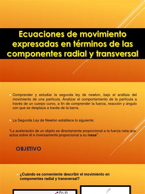 Ecuaciones de Movimiento Expresadas en Términos de Las ...