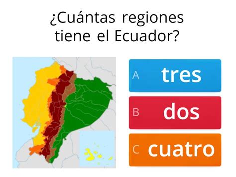 Ecuador megadiverso   Cuestionario