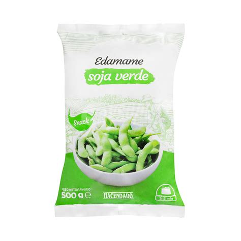 Edamame  vainas de soja verde  congelado Paquete 500 g