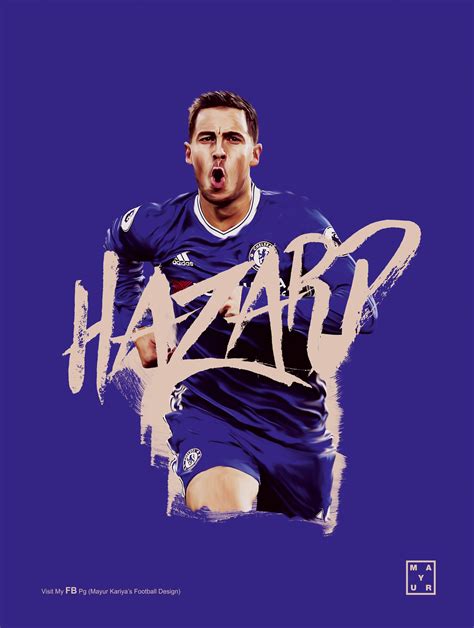 Eden Hazard Chelsea Belgium Soccer Futbol Poster FREE US SHIPPING