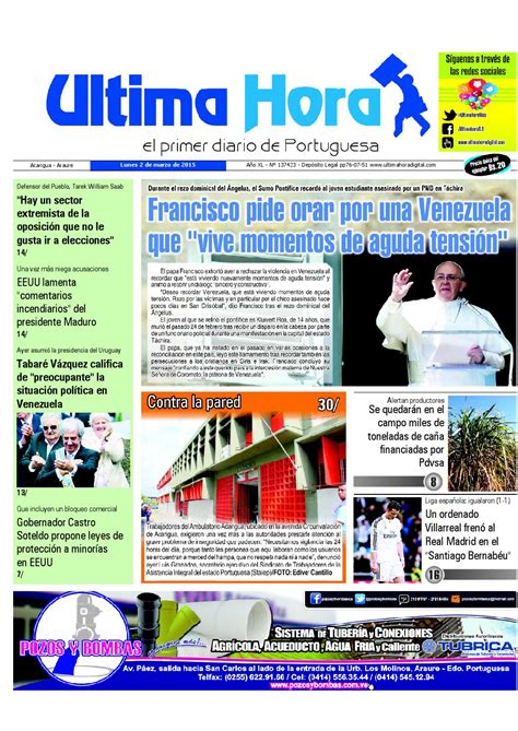 Edicion02 03 2015 by Ultima Hora   El primer diario de ...