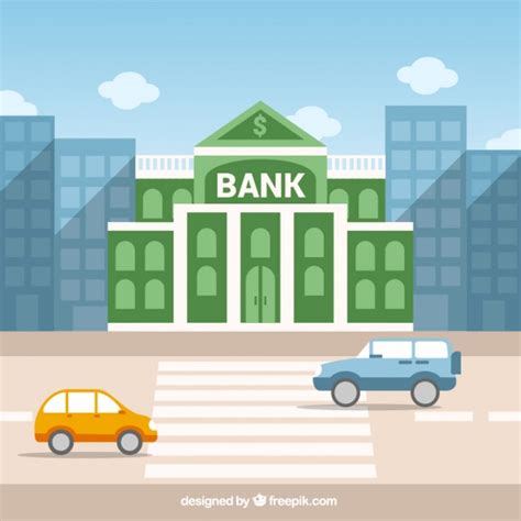 Edificio del banco verde | Descargar Vectores gratis