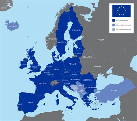 Editable vector map of EU countries 2013   Maproom