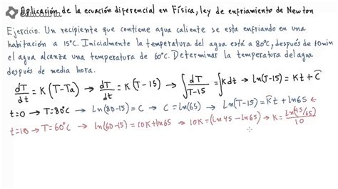Educatina   Aplicación de la Ecuación diferencial en ...
