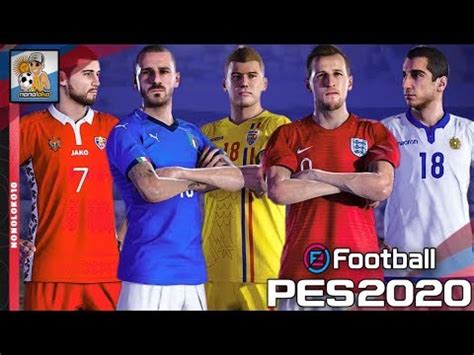 eFootball PES 2020 Kits NATIONALS UEFA  EURO 2020    YouTube
