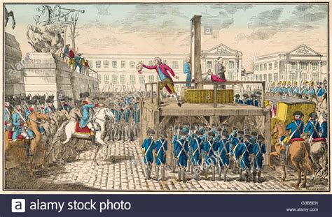 Ejecución de Luis XVI durante la Revolución Francesa Fecha ...