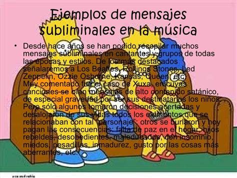 Ejemplos De Mensajes Subliminales En La Musica   Compartir Ejemplos