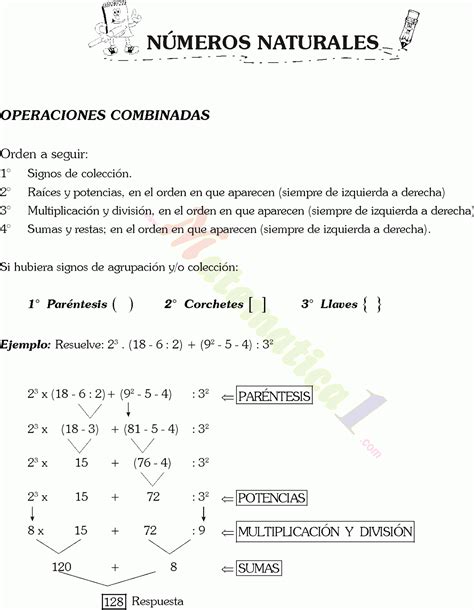 Ejercicio Online De Operaciones Combinadas Para Cuarto Grado | Images ...