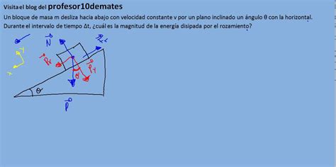 ejercicio resuelto de plano inclinado trabajo fuerza ...