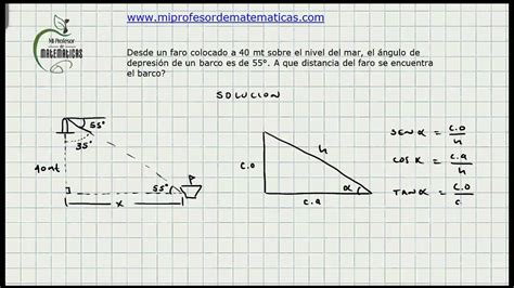Ejercicio Solución de Triángulos   Trigonometria   Mi ...