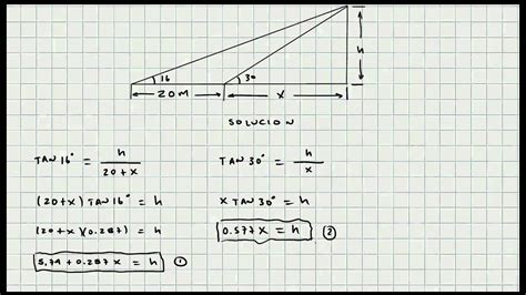 Ejercicio Solucion de Triangulos   Trigonometria   Mi ...