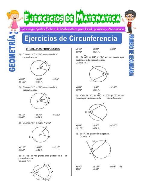 Ejercicios de Circunferencia para Primero de Secundaria.pdf