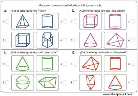 Ejercicios de figuras geométricas para primaria ...