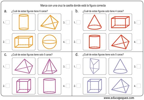 Ejercicios de figuras geométricas para primaria ...