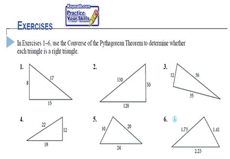 Ejercicios del Teorema de Pitágoras   Pythagorean Theorem