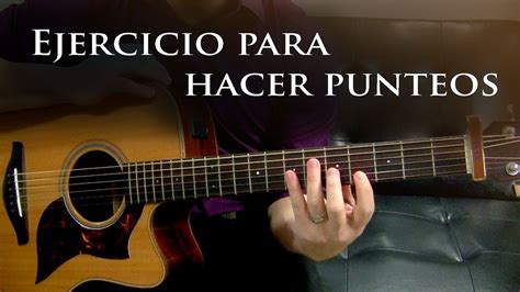 Ejercicios para hacer Punteos   Guitarra Tutorial   YouTube