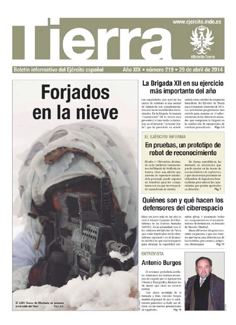 .:Ejército de tierra   El periódico Tierra nº 219 ya está disponible ...