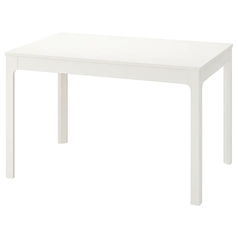 EKEDALEN Mesa extensible, blanco, longitud mínima: 120 cm   IKEA