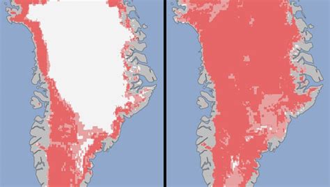 El 97% de la superficie de Groenlandia se ha descongelado en Julio ...