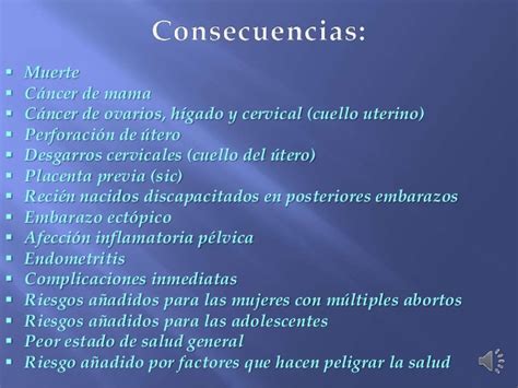 El aborto, causas y consecuencias.