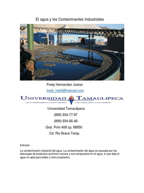 El agua y los Contaminantes Industriales 2 .pdf ...