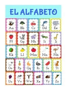 El alfabeto español   Spanish Alphabet Charts: 27 Letters ...