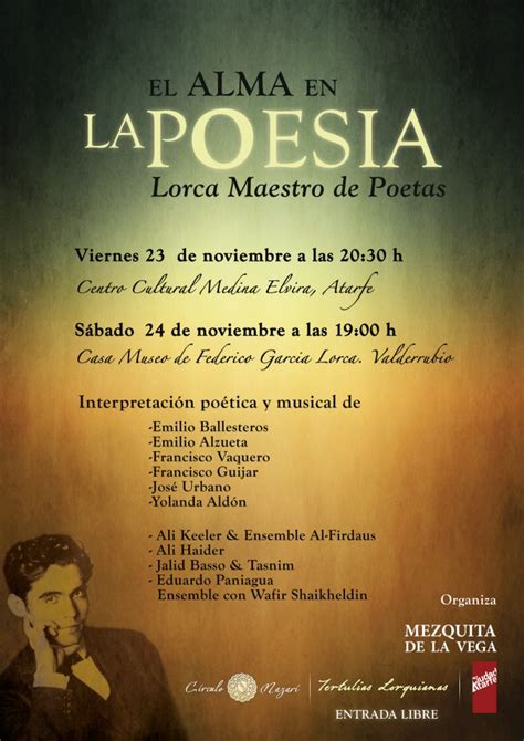 El Alma en la Poesia. Lorca Maestro de Poetas  ~ Al ...