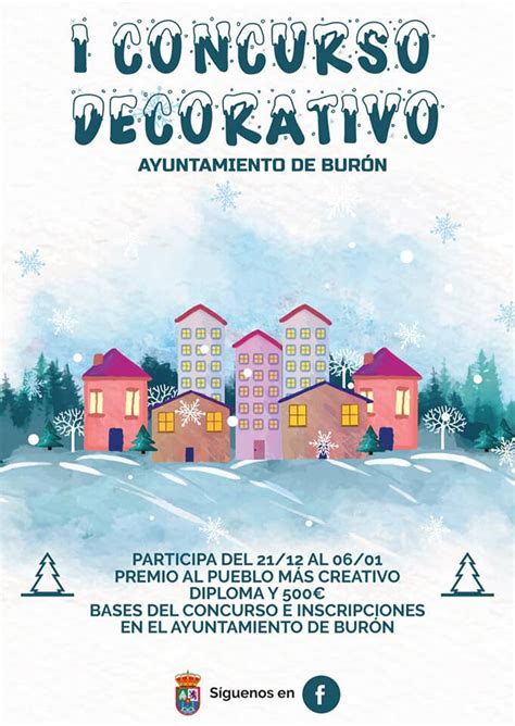 El Ayuntamiento de Burón convoca el primer Concurso Decorativo de Navidad