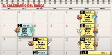 El Barça jugará 7 partidos en 23 días