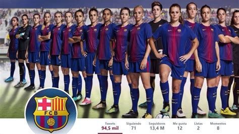 El Barça pone al equipo femenino en la foto de sus perfiles en redes ...