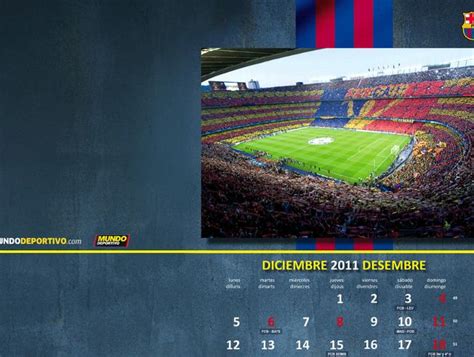 El calendario del Barça de diciembre con el Camp Nou