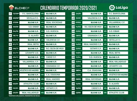 El calendario del Elche CF en su vuelta a Primera División | Elche ...