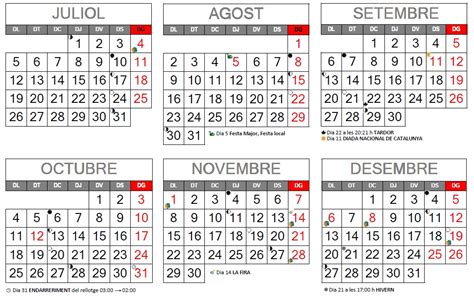 El calendario laboral de Vilanova I la Geltrú de 2021 ...