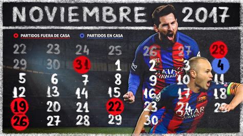 El calendario trampa del Barça en el mes de noviembre