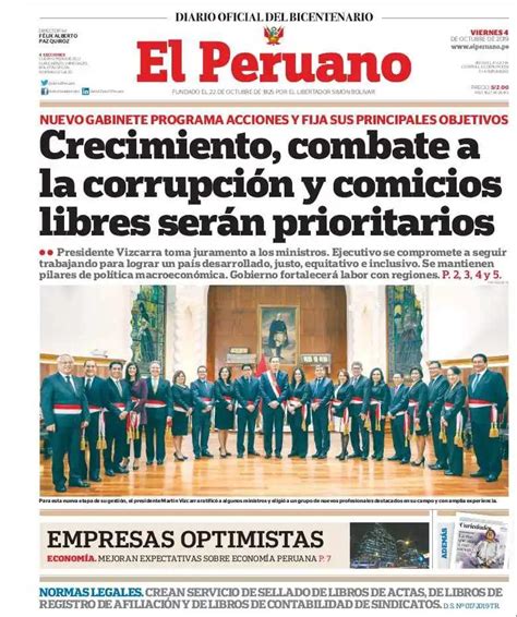El Comercio Peru Portada Hoy : Twitter à¤ªà¤° El Comercio Buenos Dias ...