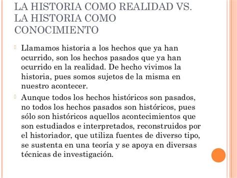 El concepto de historia