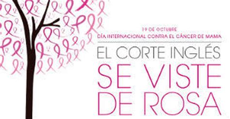 El Corte Inglés se viste de rosa contra el cáncer de mama